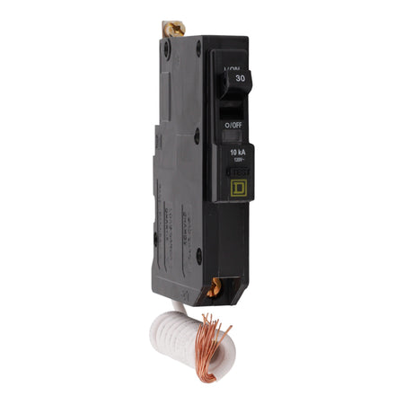 Square D QO QOB130EPD 30A 1P 120V GFCI Bolt-On Circuit Breaker