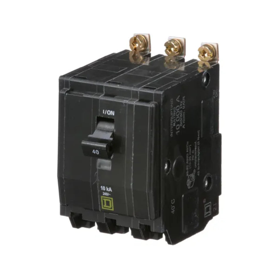 Square D QO QOB340 40A 3P 120/240V Bolt-On Circuit Breaker - Image 2