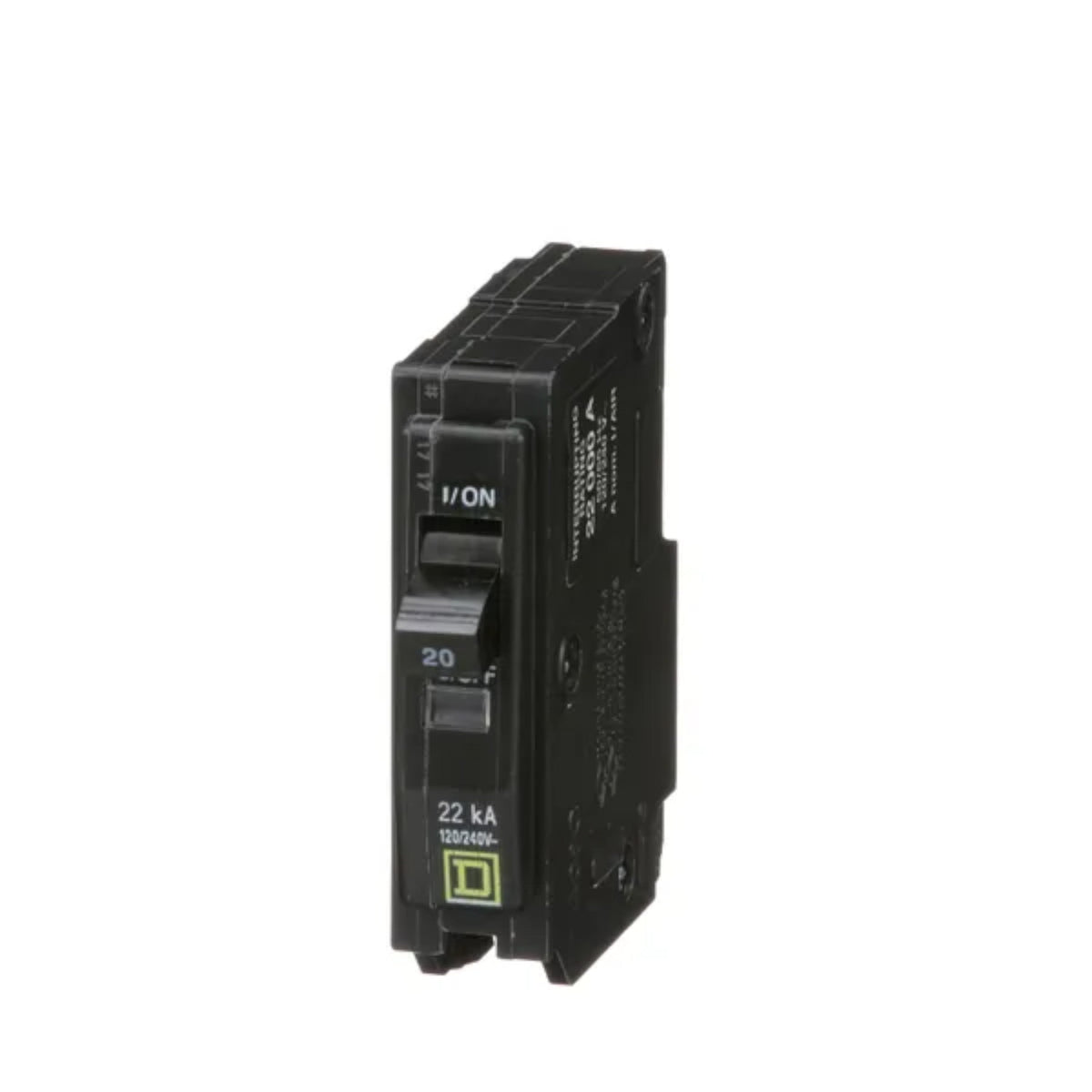 Square D QO QO120VH 20A 1P 120/240V 22kA Plug-In Circuit Breaker - Image 2