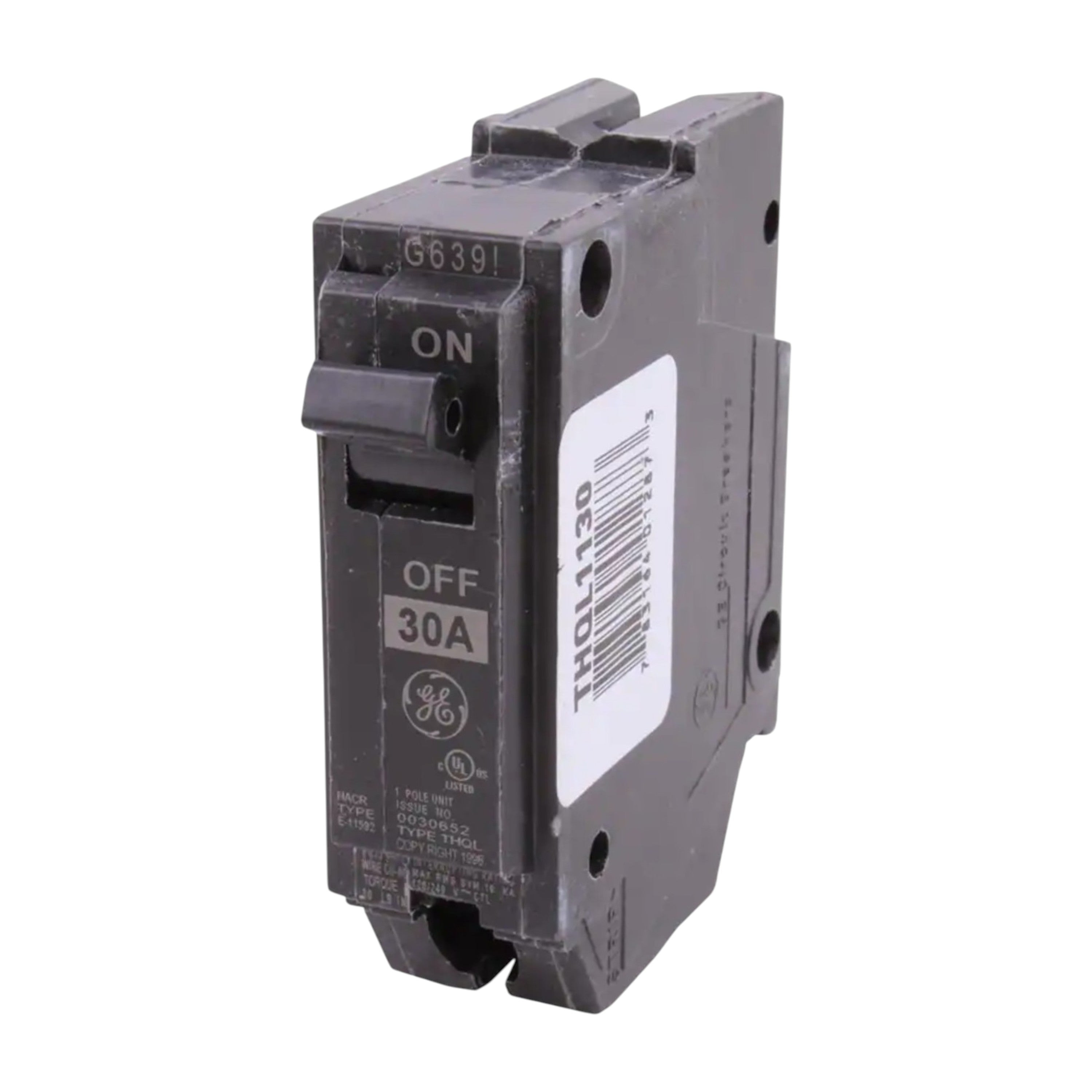 GE Q Line THQL1130 30A 1P 120/240V Standard Circuit Breaker - Image 2