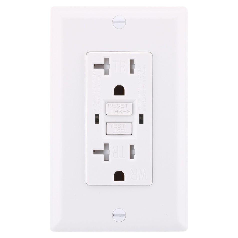 RES POWER Outdoor 20A 120V Tamper/Weather Resistant GFCI Outlet Self-Test RESGF20TWR - Image 2