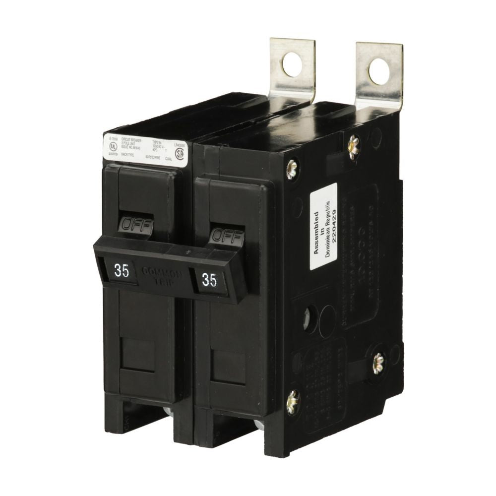 Eaton Quicklag BAB2035 35A 2P 120/240V Thermal-Magnetic Bolt-On Circuit Breaker - Image 2