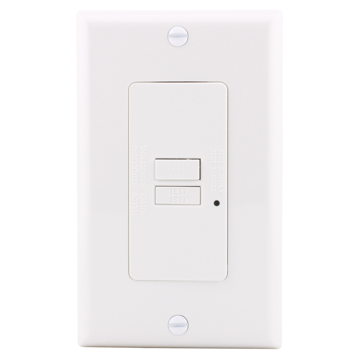 RES POWER, 20A, 125V, Blank Face GFCI Device, cULus Listed, RES20GFIBW, White - Image 2