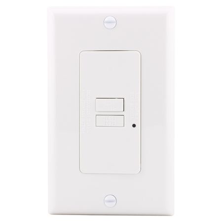 RES POWER, 20A, 125V, Blank Face GFCI Device, cULus Listed, RES20GFIBW, White - Image 2