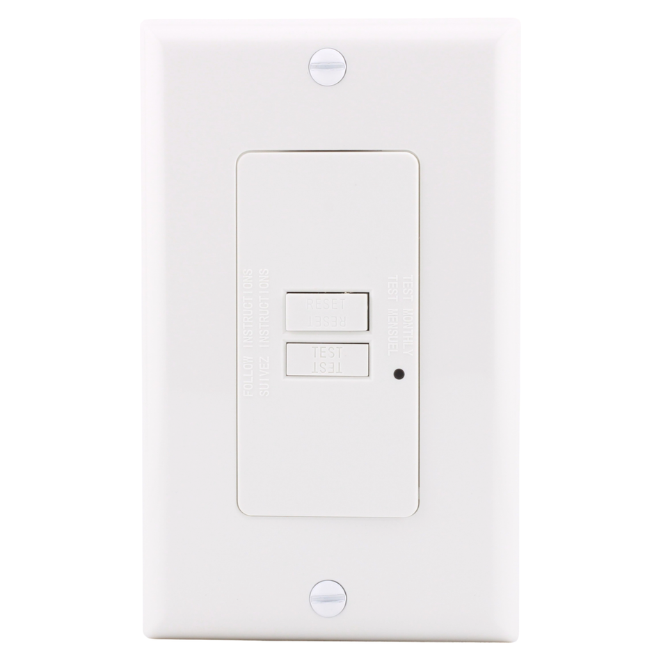 RES POWER, 20A, 125V, Blank Face GFCI Device, cULus Listed, RES20GFIBW, White - Image 2