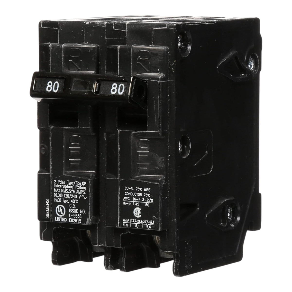 Siemens QP, Q280, 80A, 2P, 120/240V, Circuit Breaker - Image 2