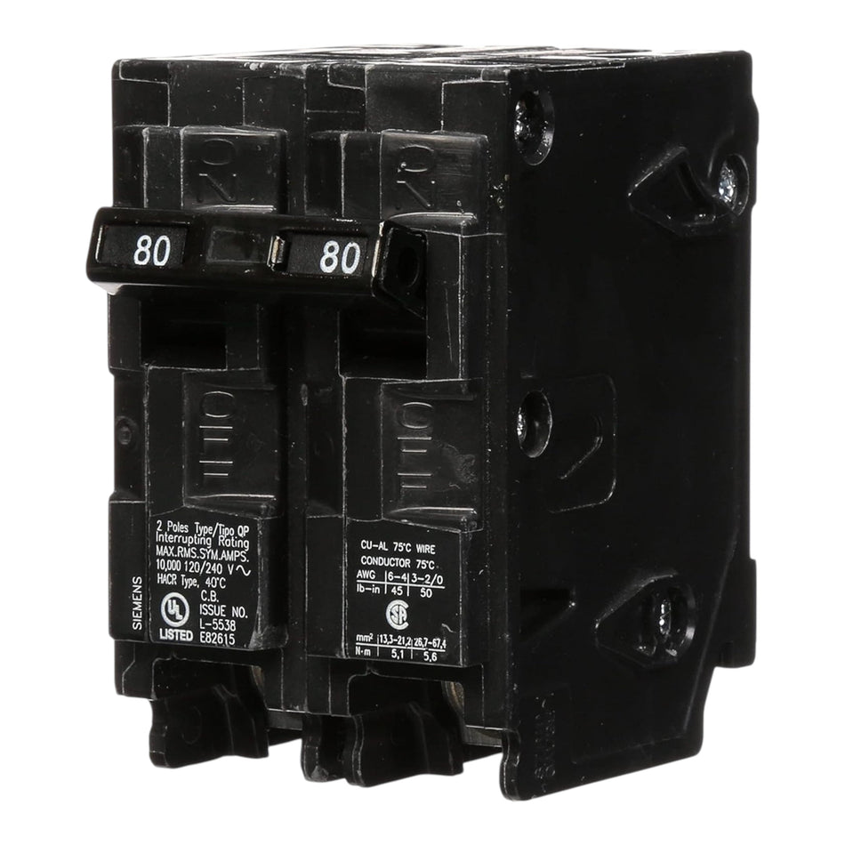Siemens QP, Q280, 80A, 2P, 120/240V, Circuit Breaker - Image 2