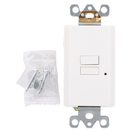 RES POWER, 20A, 125V, Blank Face GFCI Device, cULus Listed, RES20GFIBW, White - Image 3