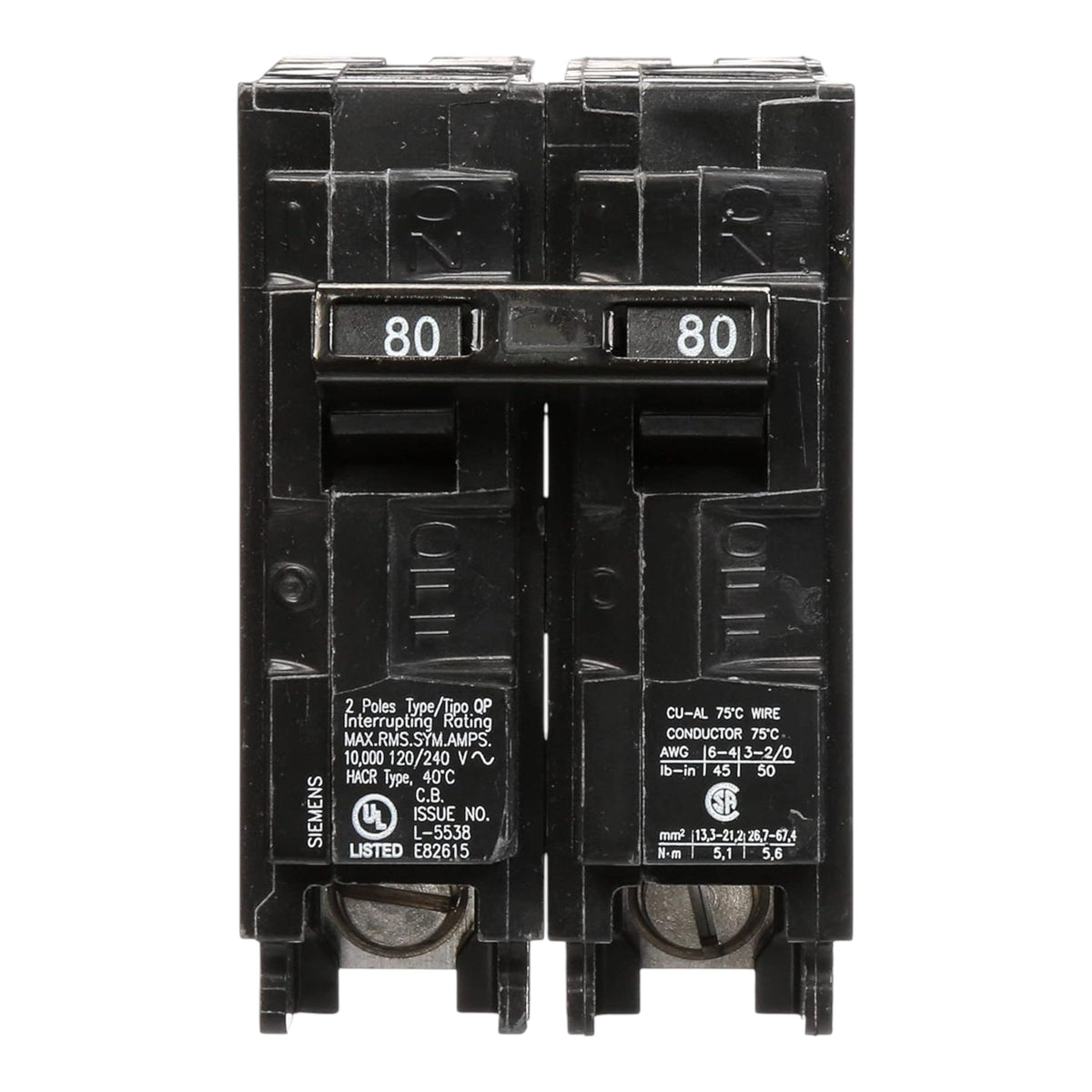 Siemens QP, Q280, 80A, 2P, 120/240V, Circuit Breaker - Image 3