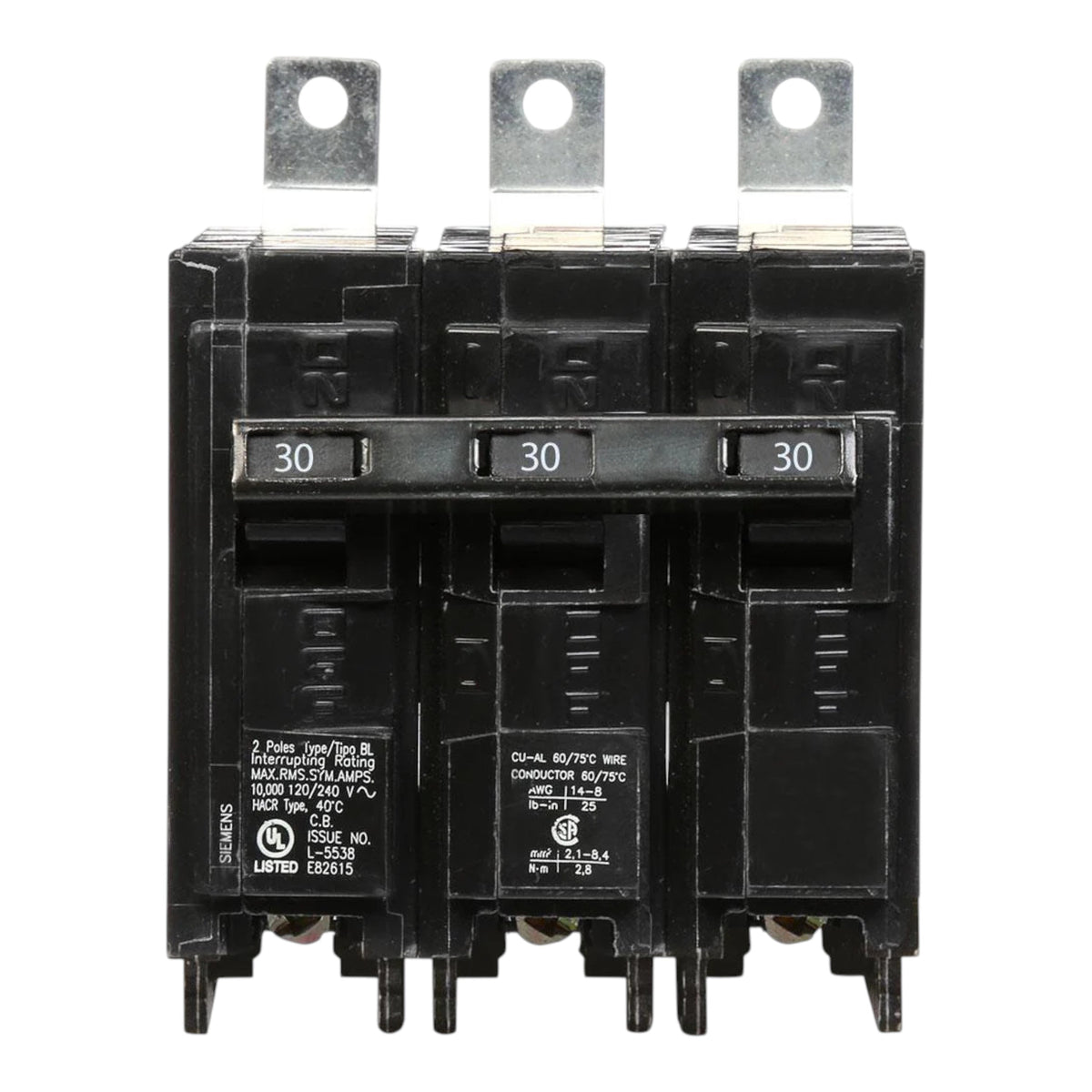 Siemens BL, B330, 30A, 3P, 240V, Circuit Breaker - Image 3