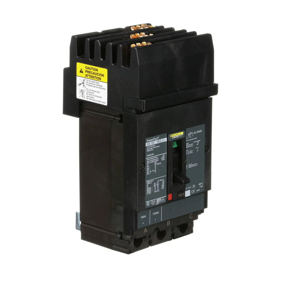 Square D HGA36150 150A 3-Pole 600V Molded Case Circuit Breaker