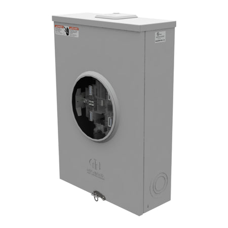 Milbank, U4801-XL-5T9, 200A, 600VAC, 5-Terminal, Ringless, Lever Bypass, Meter Socket - Image 2
