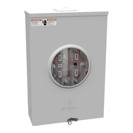 Milbank, U4801-XL-5T9, 200A, 600VAC, 5-Terminal, Ringless, Lever Bypass, Meter Socket - Image 3
