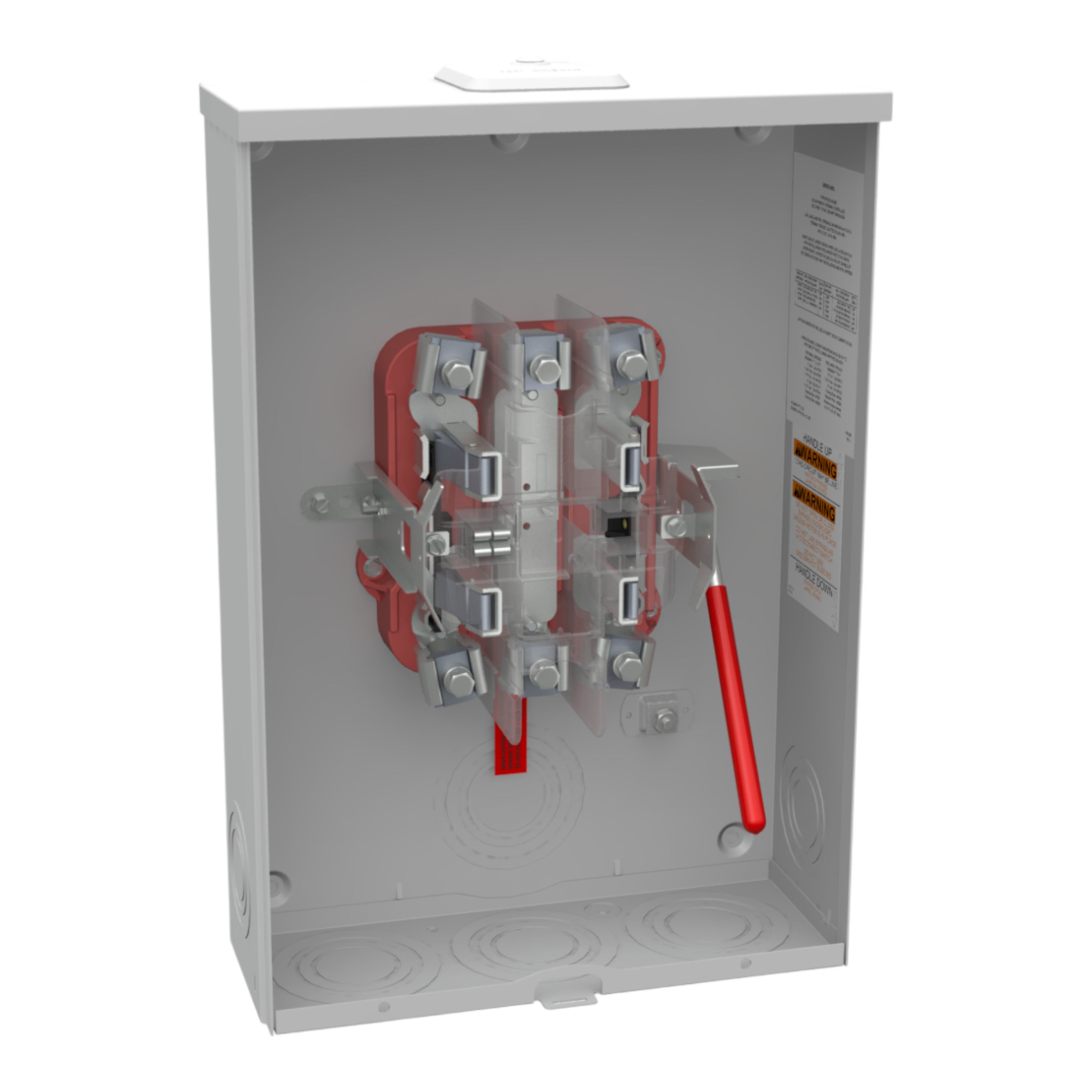 Milbank, U4801-XL-5T9, 200A, 600VAC, 5-Terminal, Ringless, Lever Bypass, Meter Socket - Image 4