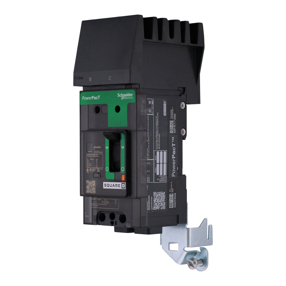 Square D PowerPacT B, BGA260204, 20A, 2P, 600Y/347VAC, Thermal Magnetic, I-Line, Circuit Breaker - Image 2
