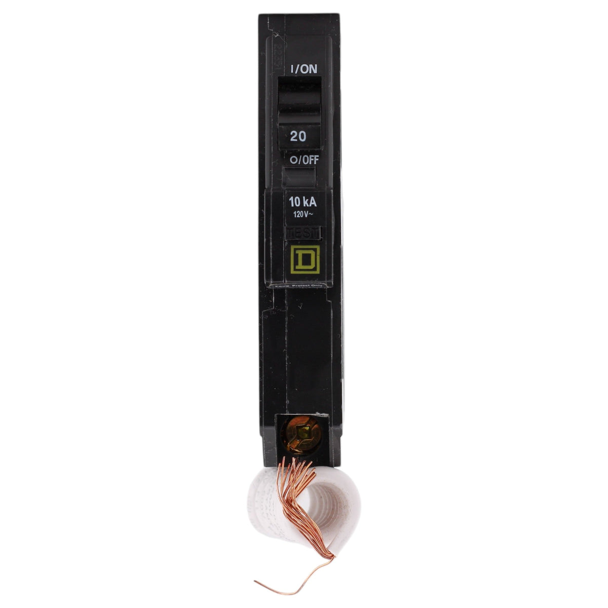 Square D QO, QO120EPD, 20A, 1P, 120V, GFEP, Pigtail Neutral, Circuit Breaker - Image 2