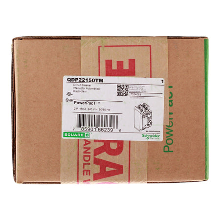 Square D PowerPacT Q, QDP22150TM, 150A, 2P, 240V, Thermal Magnetic, Circuit Breaker - Image 3