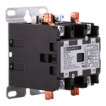Square D 8910DPA42V09, 40A, 2P, 600V, Definite Purpose Contactor