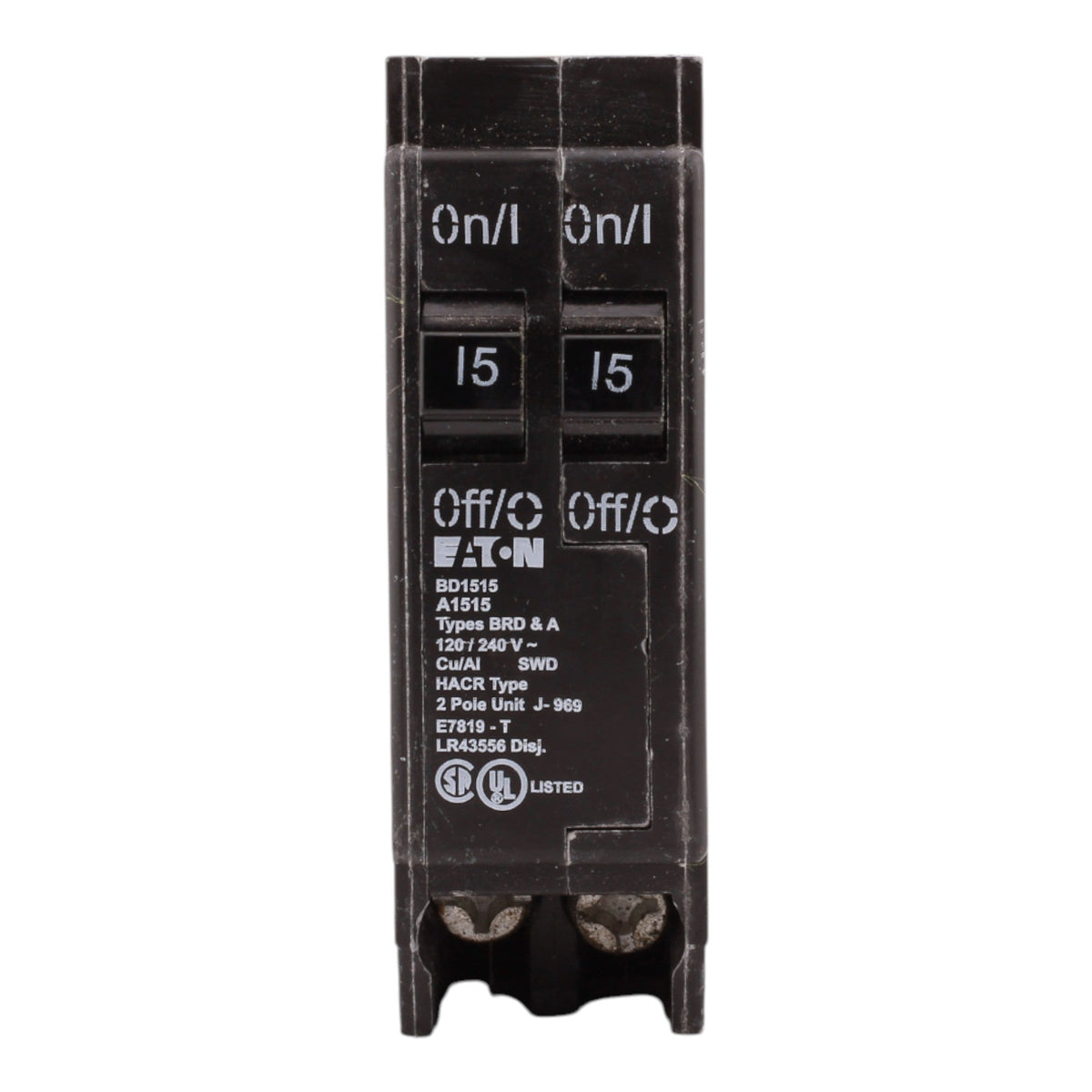 Eaton BD1515 15A-15A 1P 120V Duplex Circuit Breaker - Image 2