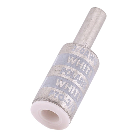 NSI Polaris, PTO-3/0, 3/0 AWG, 1/0 AWG Aluminum Pin, Offset Compression Pin Terminal, White - Image 2