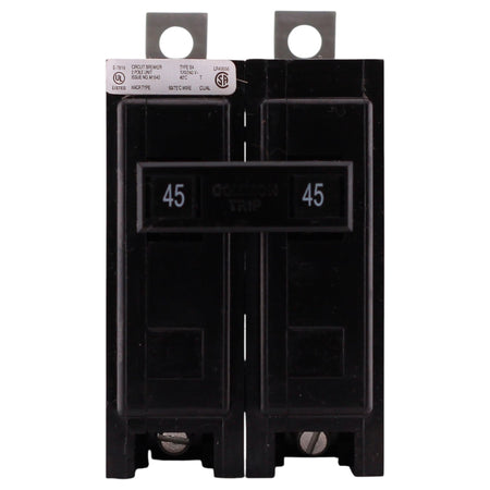 Eaton BAB, BAB2045, 45A, 2P, 120/240V, Quicklag, Thermal Magnetic, Bolt-On, Circuit Breaker - Image 2