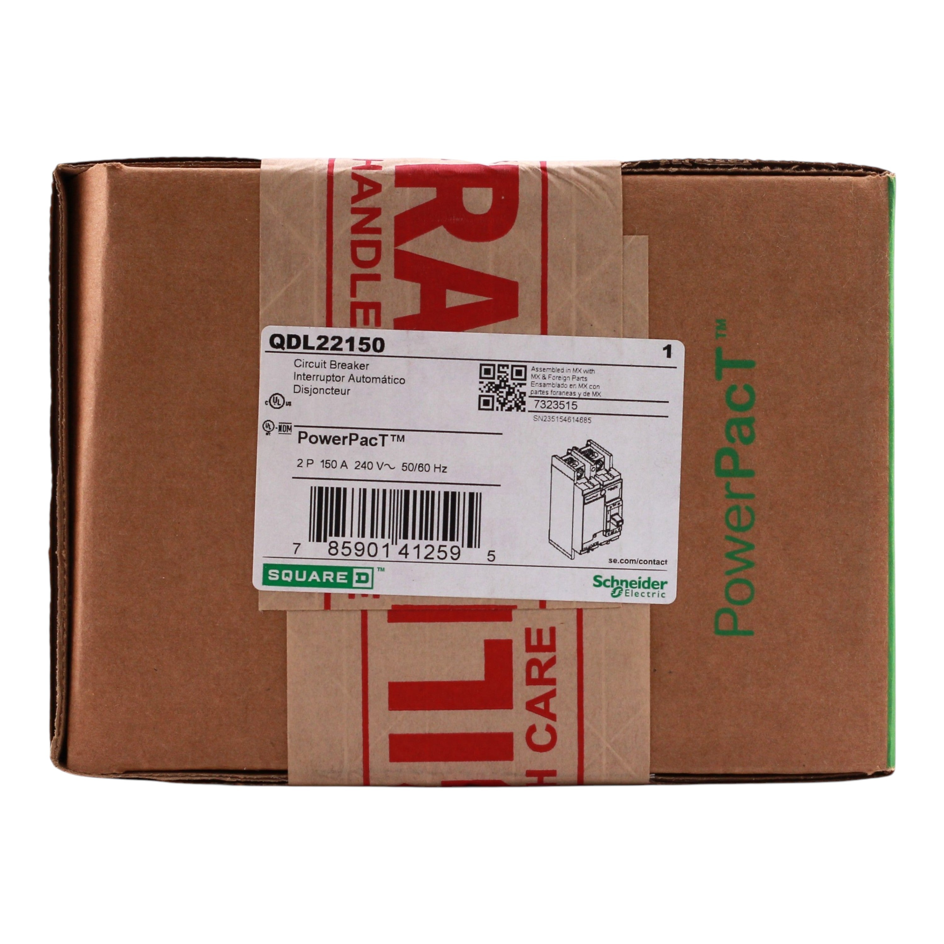 Square D PowerPacT QDL22150 150A 2P 240V Circuit Breaker - Image 3