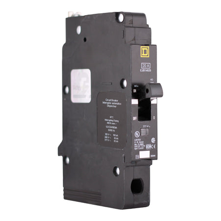Square D E-Frame, EJB14020, 20A, 1P, 277V, 100kA, Bolt-On, Circuit Breaker