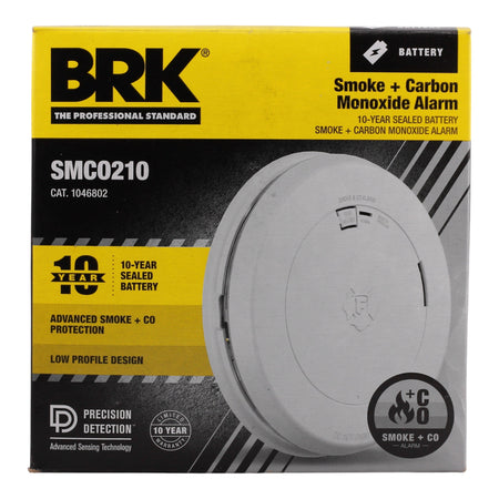 BRK, SMCO210, 10-Year Battery, Non-Hardwired, Smoke & Carbon Monoxide Alarm - Image 2