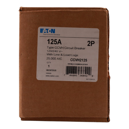 Eaton Type CCV CCVH2125 125A 2P 120/240V Tenant Main Circuit Breaker - Image 2
