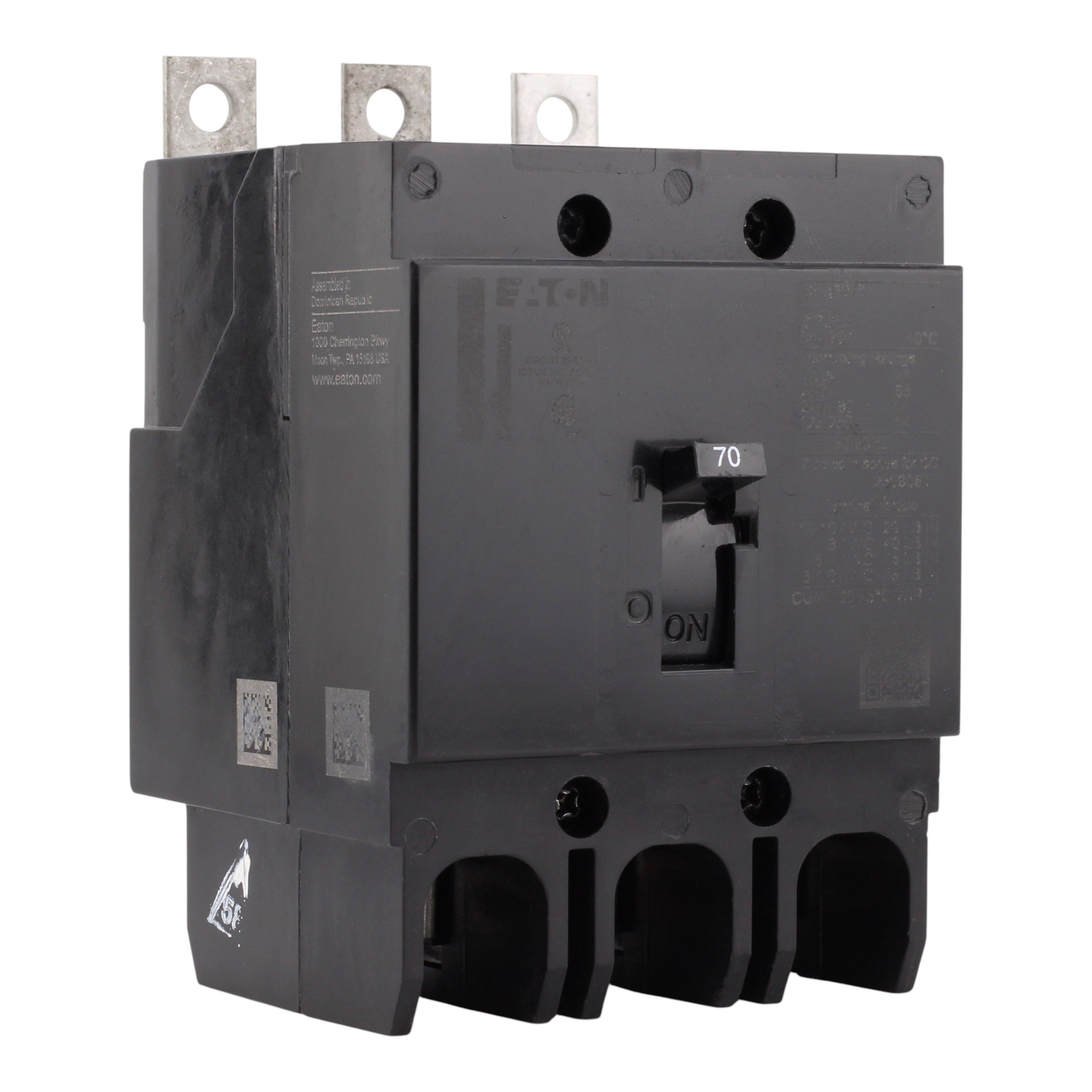 Eaton Series C GHB3070 70A 3P 480Y/277V Molded Case Circuit Breaker