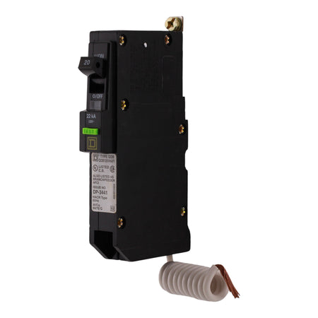 Square D QO, QOB120VHAFI, 20A, 1P, 120V, AFCI, Pigtail Neutral, Bolt-On, Circuit Breaker - Image 2