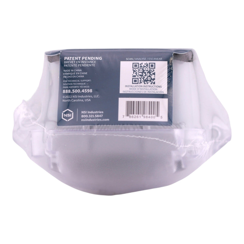 TORK Turtle, XD110C, 1-Gang, 2.75" Deep, Extra-Duty In-Use Weatherproof Outlet Cover, Clear - Image 2