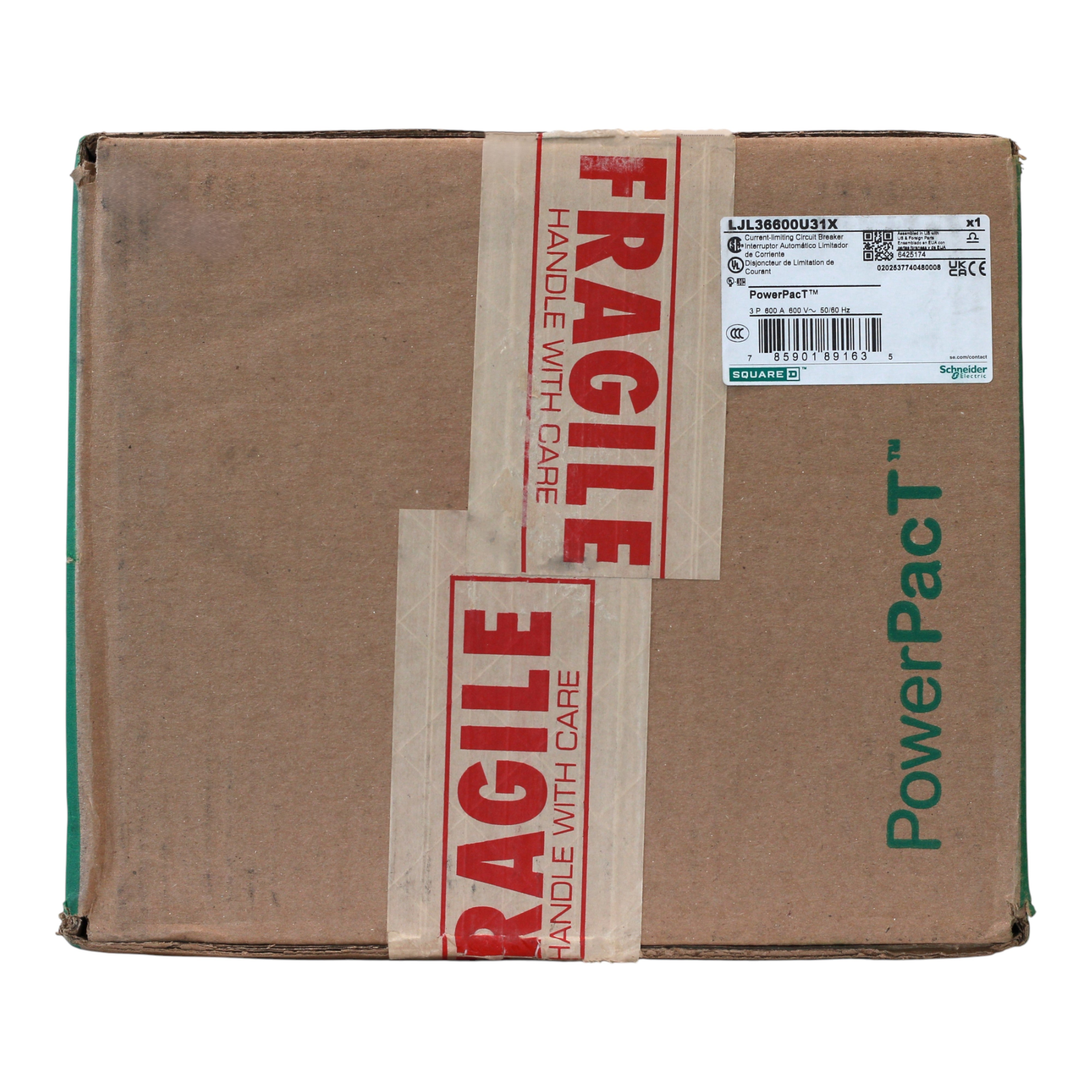 Square D PowerPacT LJL36600U31X 600A 3P 600V MicroLogic 3.3 L-Frame Circuit Breaker - Image 3