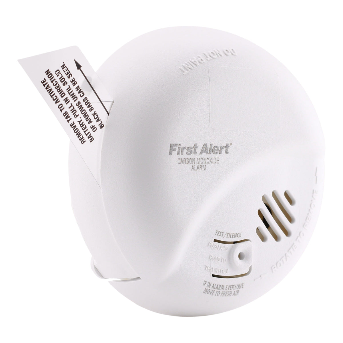 BRK CO5120BN, 120V AC/DC, Hardwired, Carbon Monoxide Alarm, 9V Battery Backup