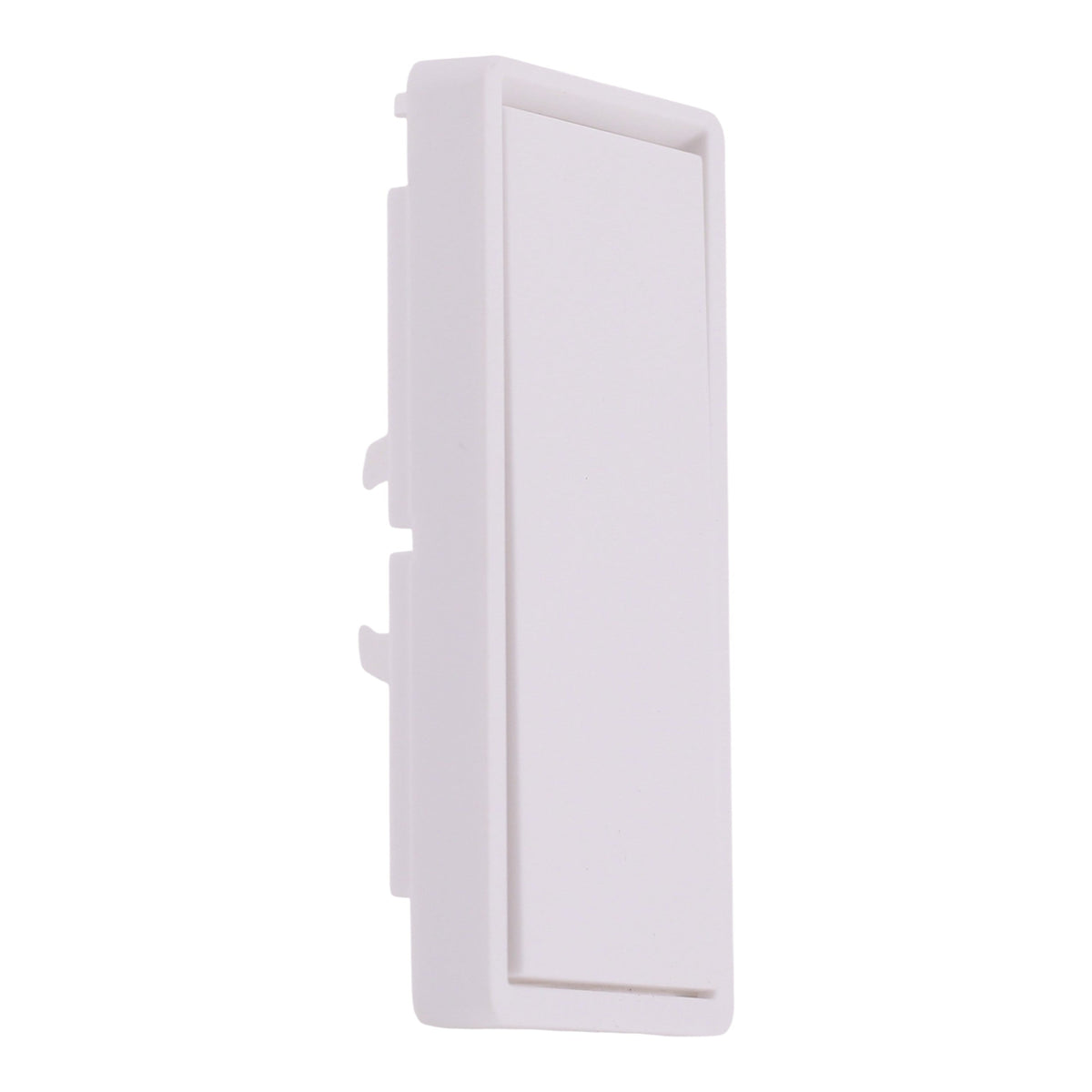 Square D X Series, SQR16100WH, Rocker Cover Plate, Snap-On, Matte White.