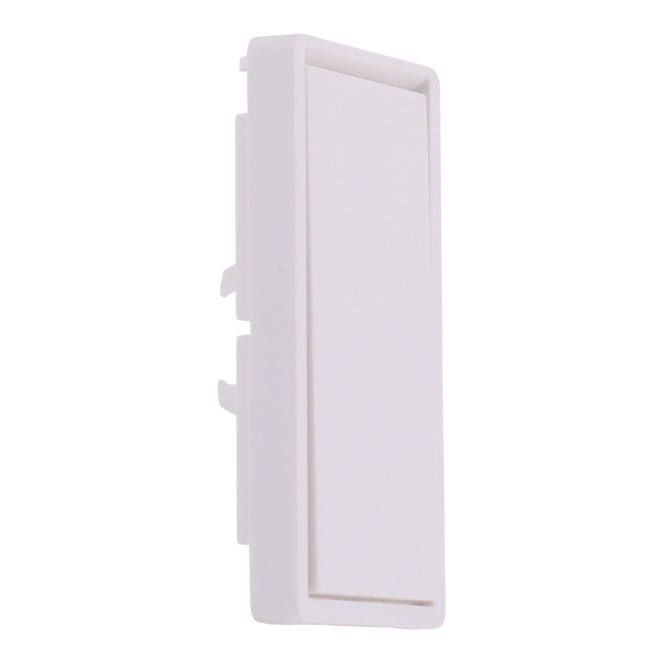 Square D X Series, SQR16100WH, Rocker Cover Plate, Snap-On, Matte White.