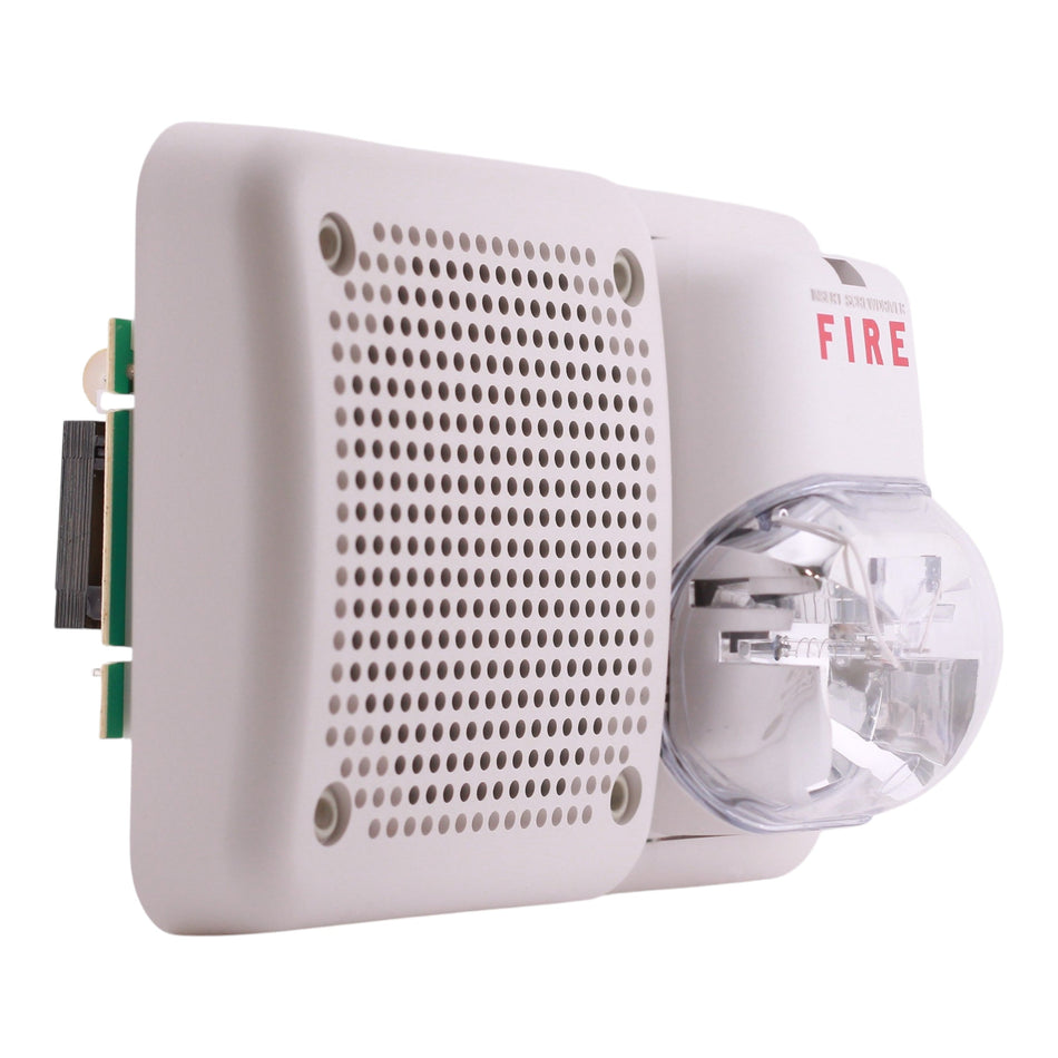 System Sensor, SpectrAlert, SP2W1224MC, Wall Speaker/Strobe, Selectable Output, 12/24V, White