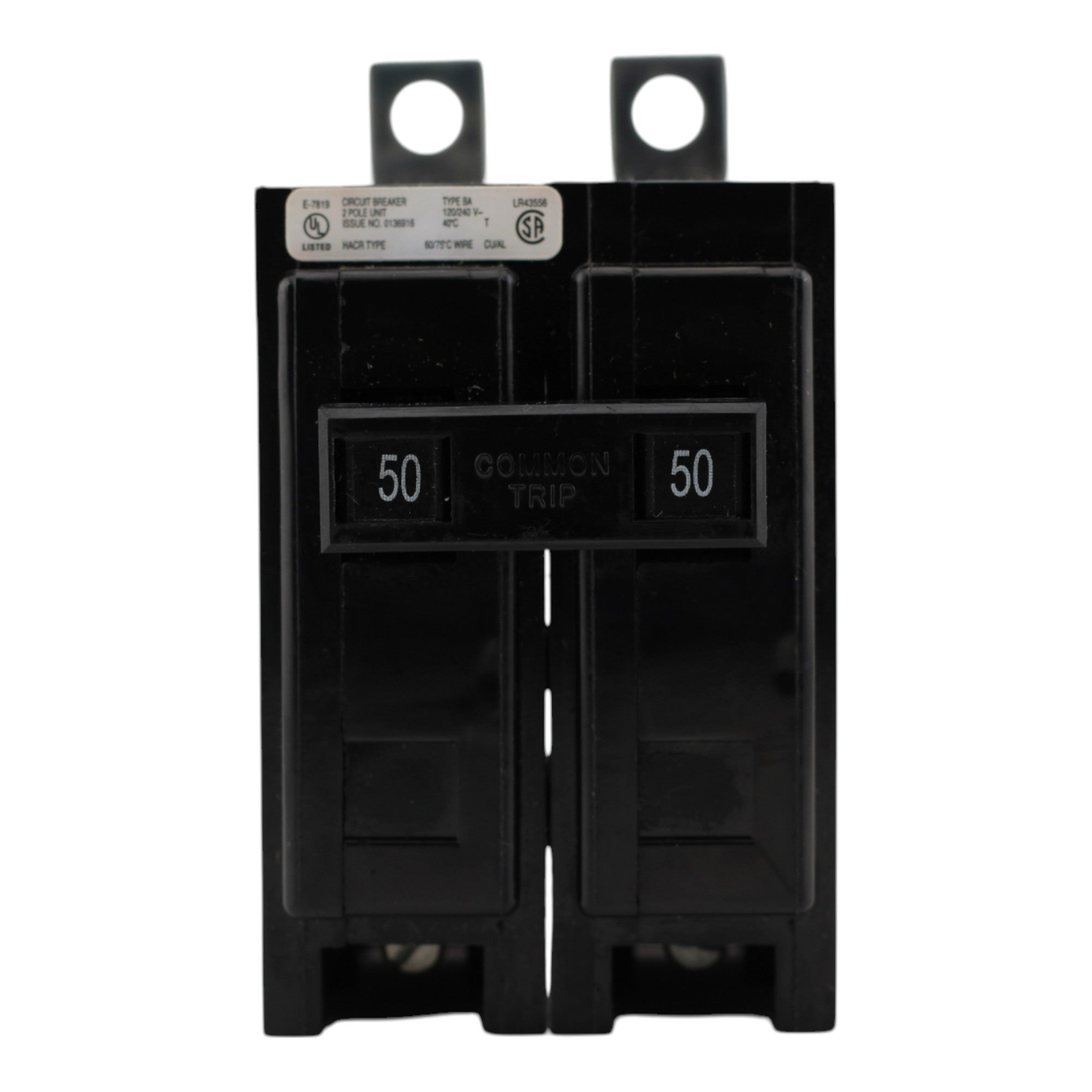 Eaton BAB2050 50A 2P 120/240V Thermal-Magnetic Circuit Breaker - Image 2
