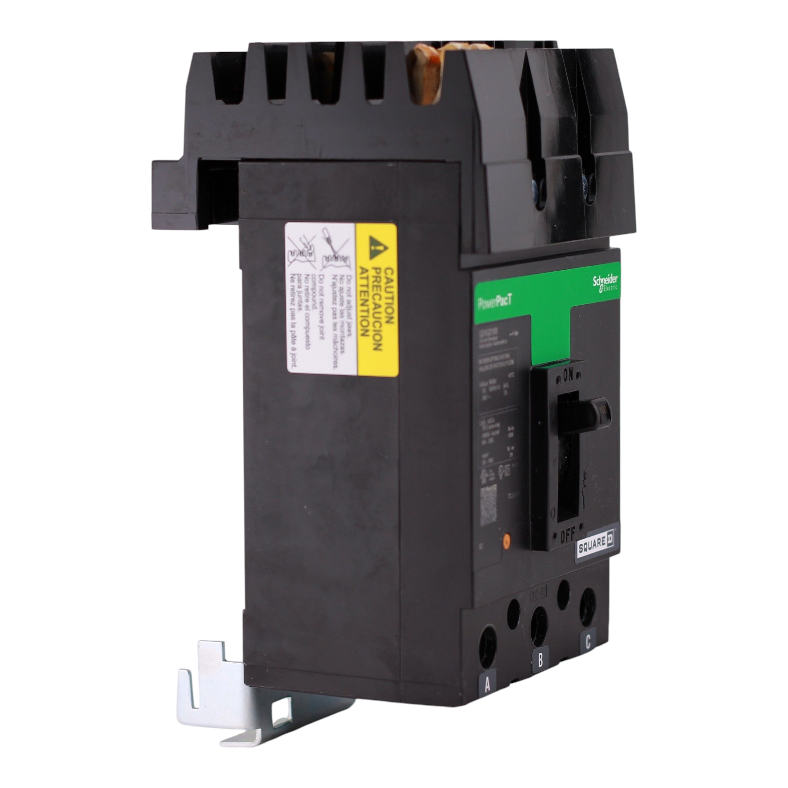 Square D PowerPacT Q, QDA32100, 100A, 3P, 240VAC, I-Line, Thermal Magnetic, Circuit Breaker