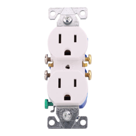 Eaton PACK-10 TR270W-BOX 15A 2P 125V Tamper Resistant Duplex Receptacle White - Image 6