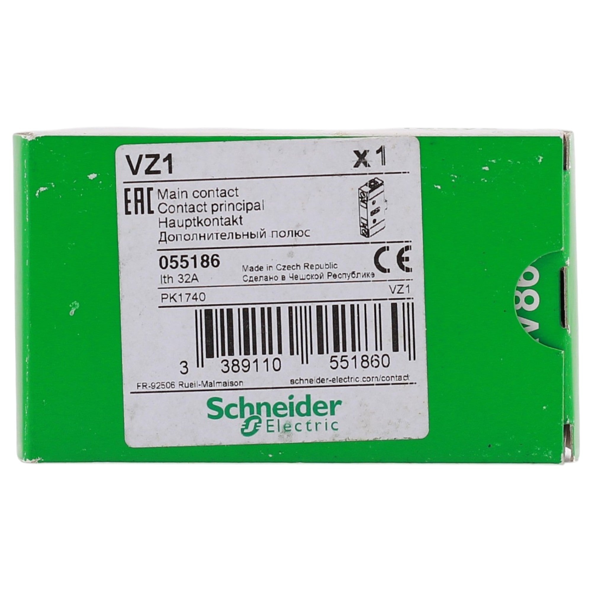 Square D TeSys Vario, VZ1, 32A, 690V, Add-On Main Pole Module, for V1 Switch-Disconnector - Image 3