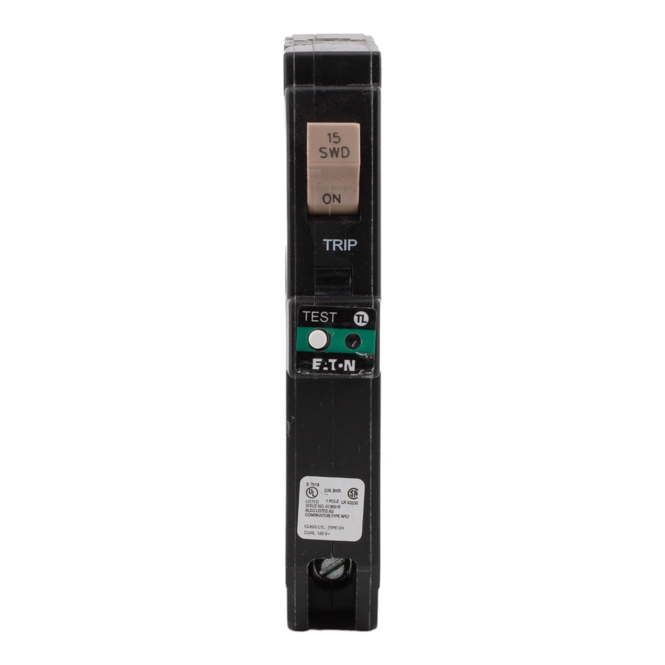 Eaton CHFP115AF 15 Amps 120 Volts Single Pole AFCI Arc Fault Circuit Breaker Plug-On Neutral for CH Loadcenters - Image 2
