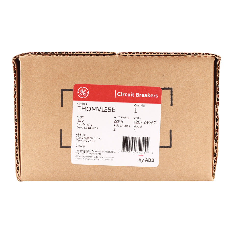 GE Q-Line THQMV125E 125A 2P 120/240V Main Circuit Breaker - Image 2