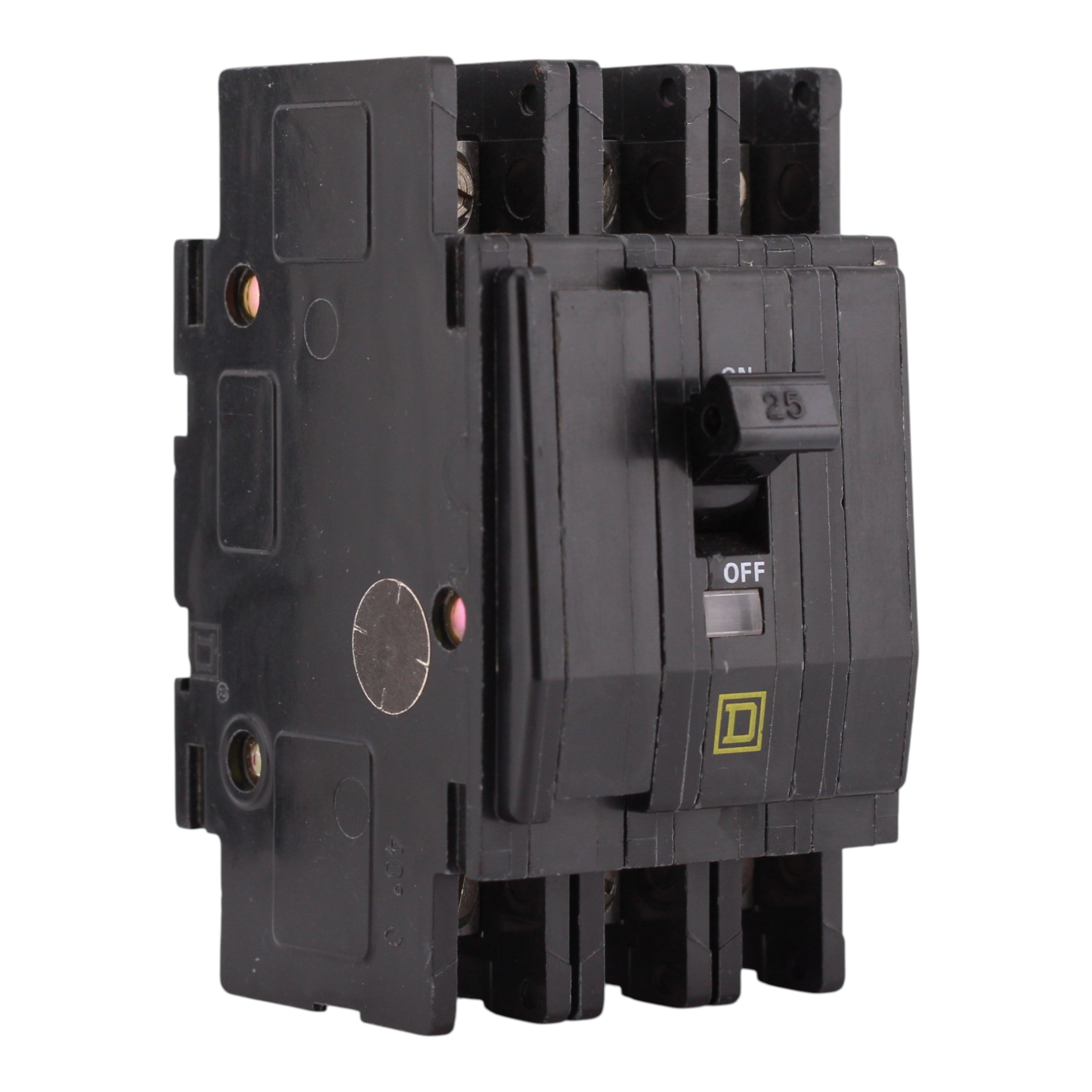 Square D QOU, QOU325, 25A, 3P, 240V, Thermal Magnetic, Unit Mount, Circuit Breaker