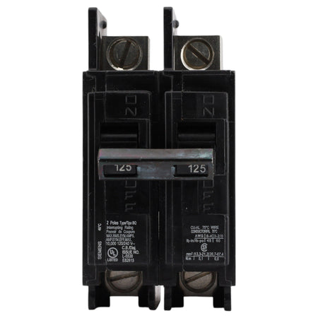 Siemens BQ, BQ2B125L, 125A, 2P, 120/240V, Bolt-On, Lug-In/Lug-Out, Circuit Breaker - Image 2
