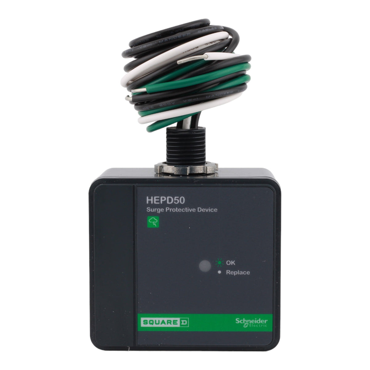 Square D HEPD50 Whole Home Surge Protective Device - 50kA Surge Current, 120/240V, Single Phase, 3-Wire - Image 2