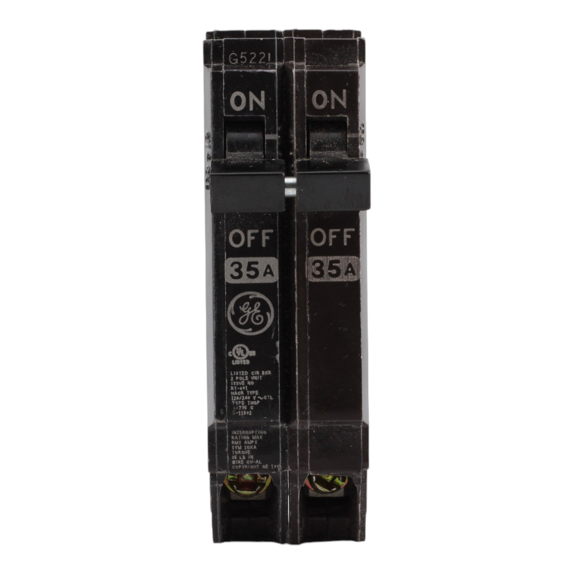 GE THQP235 35A 2P 120/240V Q-Line Thin Plug-In Circuit Breaker - Image 2