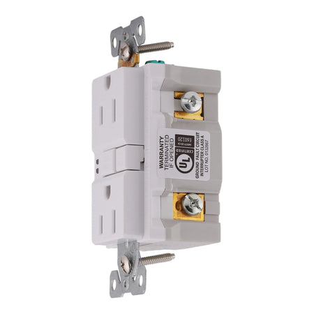 Eaton TR GFCI TRSGF15W-M 15A 125V Tamper Resistant Self-Test GFCI Receptacle - Image 2