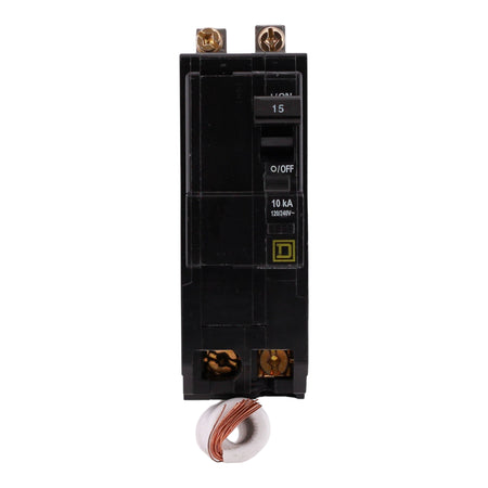 Square D QO, QOB215EPD, 15A, 2P, 120/240V, GFCI, Pigtail Neutral, Circuit Breaker - Image 3