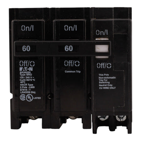 Eaton BR BR260SN 60A 2P 120/240V Circuit Breaker - Image 2
